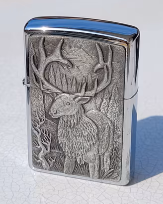 ZIPPO BARRETT SMYTHE 250BS B169 ELK ALCE 1997 CROM