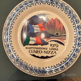 Piatti commemorativi linea ferroviaria Cuneo-Nizza