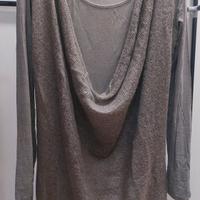 UDQ - Maglia maniche lunghe lavorata davanti 