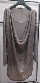 UDQ - Maglia maniche lunghe lavorata davanti 