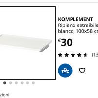 IKEA Ripiano estribile komplement
