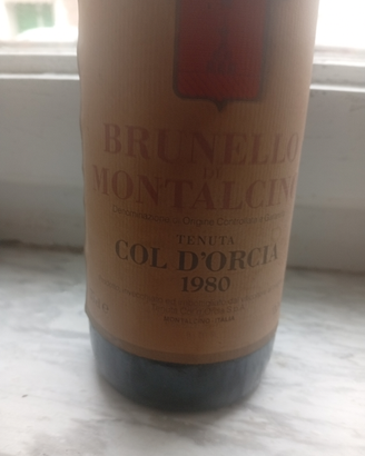 Brunello di Montalcino Tenuta Col d'Orcia 1980