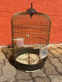 Gabbia per uccellini con trespolo