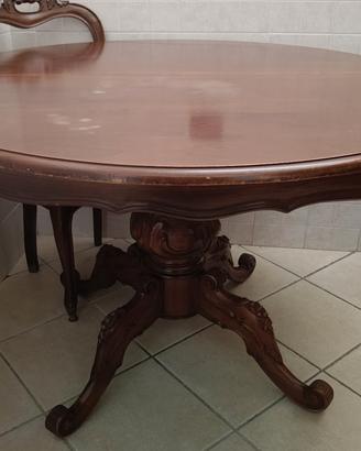 Tavolo rotondo classico allungabile 