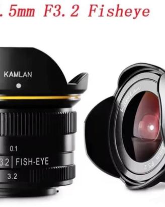 fish eye 7,5/3,2 - M4/3 per Panasonic Olympus