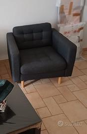 2 Poltrone ikea landskrona gunnared grigio scuro