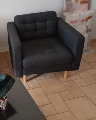 2 Poltrone ikea landskrona gunnared grigio scuro