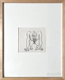 Walter fusi disegno nudo maschile