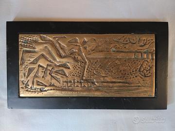 Alfredo Cifani(1939)  - Placca da tavolo in bronzo