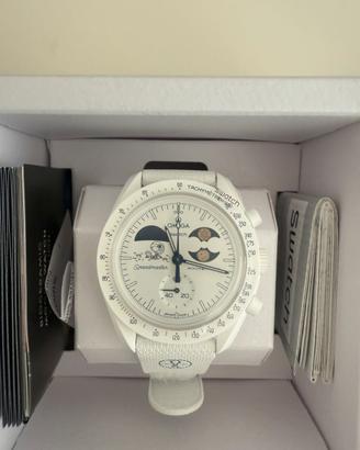 Omega Swatch Mission to Earthphase Moonshine gold