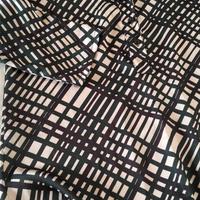 Blusa a Righe Nero/Verde/Beige 