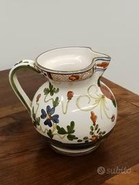 Brocca in ceramica "Garofano" di Faenza 