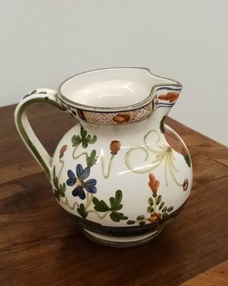 Brocca in ceramica "Garofano" di Faenza 