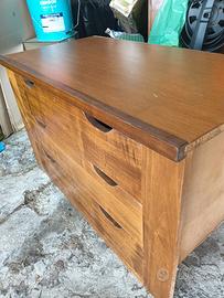 Cassettiera in legno massello