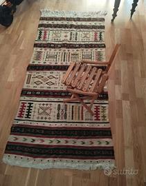 Tappeto Kilim vintage fatto a mano 