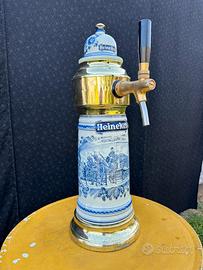 Spillatore birra Heineken vintage anni 70 ceramica