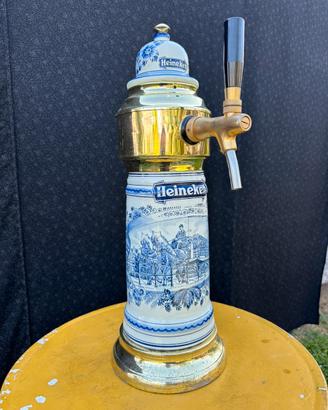 Spillatore birra Heineken vintage anni 70 ceramica