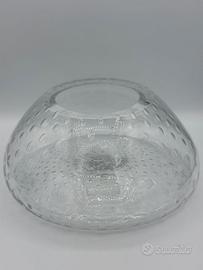 Vaso in vetro di murano trasparente