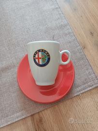 servizio tazzine logo alfa romeo con