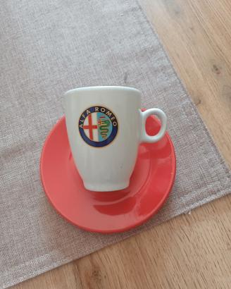 servizio tazzine logo alfa romeo con