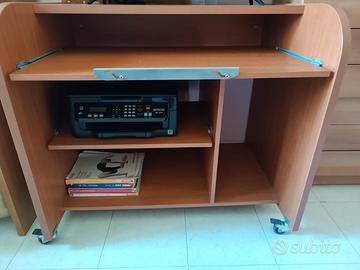 Scrivania/porta computer