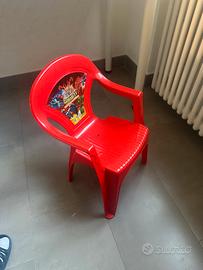 Sedia Rossa per Bambini