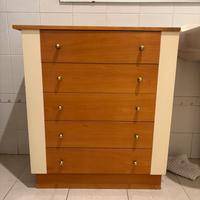 Mobiletto bagno in legno