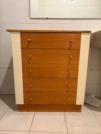 Mobiletto bagno in legno