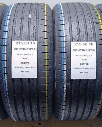 4 GOMME 215 50 18 CONTINENTAL 100% BAT RIF4815
