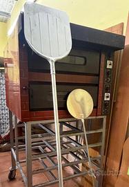 Forno per pizzeria elettrico a due camere