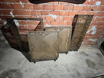 CopriTermosifoni in ferro ottonato e mensola marm