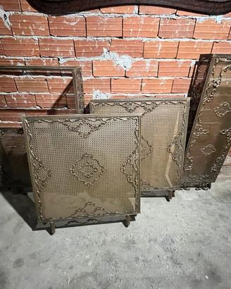 CopriTermosifoni in ferro ottonato e mensola marm