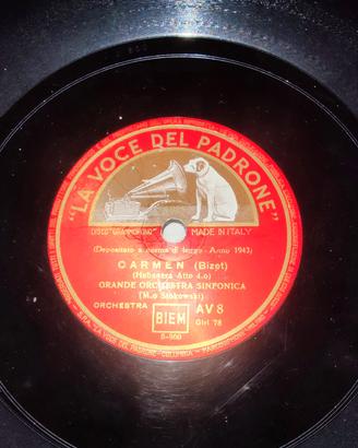 disco vinile 78 giri