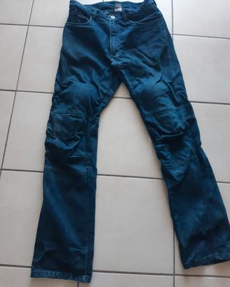 pantalone jeans protezione ginocchia x moto Spyke 