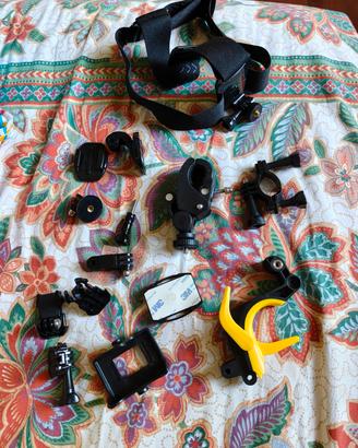 kit accessori GoPro Hero 5/6/7, 3-way, Dome
