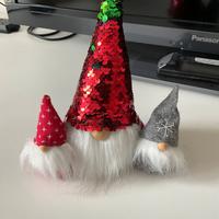 Gnomi Decorativi di Natale - Set da 3 per la casa