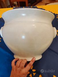 Vaso/Coprivaso bianco