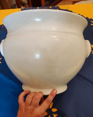Vaso/Coprivaso bianco