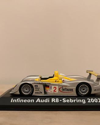Modellino Audi Infineon R8 - Sebring 2002