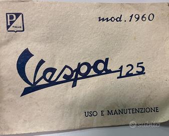 Libretto “Uso e manutenzione” Vespa 1960