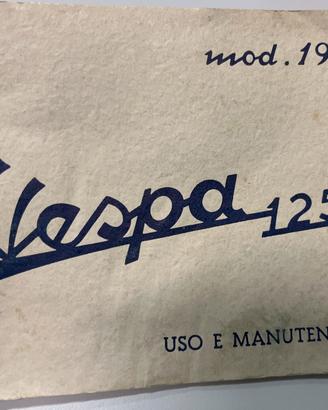 Libretto “Uso e manutenzione” Vespa 1960