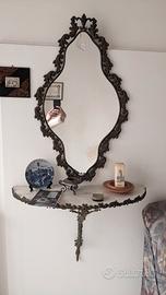 Specchiera con Consolle in Marmo