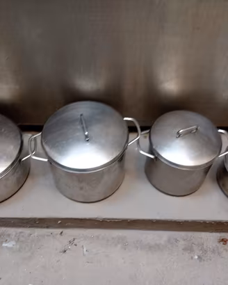PENTOLE IN ACCIAIO INOX CON COPERCHIO 