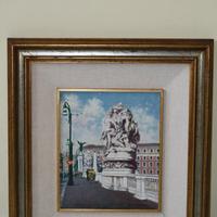 FERDINANDO DEL BASSO OLIO SU CARTONE TELATO 25X35