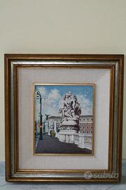 FERDINANDO DEL BASSO OLIO SU CARTONE TELATO 25X35