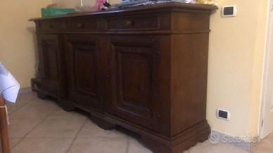 Mobile sportelli e cassetti castagno arte povera