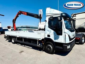 EUROCARGO 120EL210 cassone + gru, km 120.000