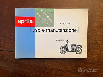 Libretto uso e manutenzione Scarabeo 50 Aprilia