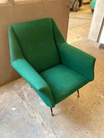 Poltroncina vintage verde