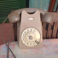 telefono a disco bigrigio vintage 